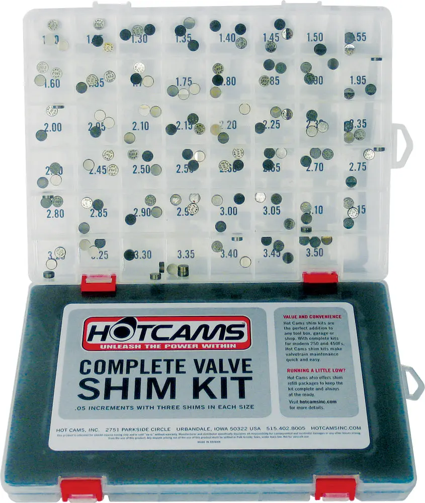 Hot Cams Hot Cams Hcshim02 Valve Shim Kit 141Pc For Yamaha Honda Kawasaki Suzuki 2011-2017 Hcshim02 1