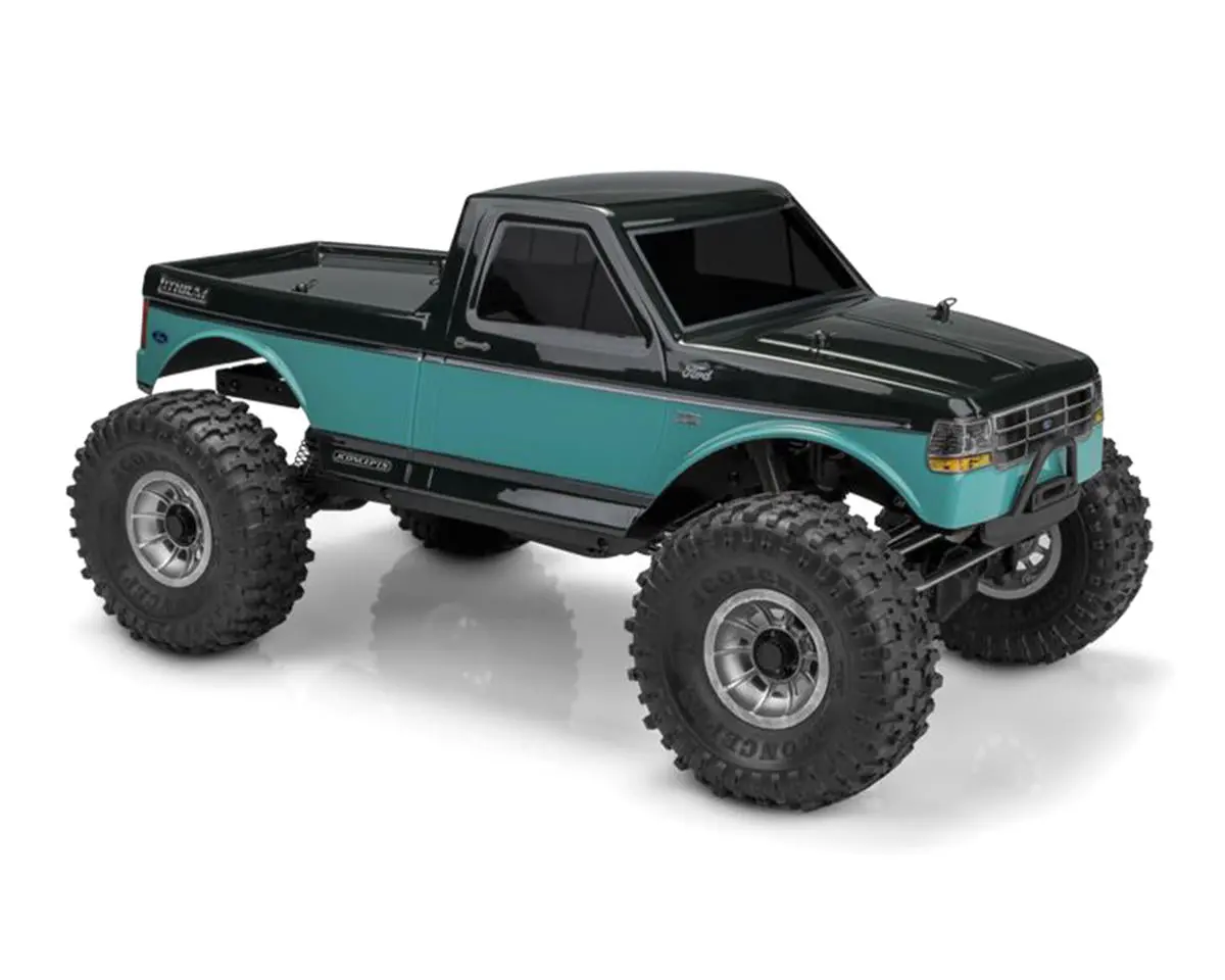 Jconcepts Tucked 1995 Ford F-150 Rock Crawler "Pre-Trimmed" Body (Clear) (12.3") 1