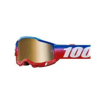 100% Accuri 2 Adult Goggles 50014-00025 - Unity - True Gold Mirror Lens 1