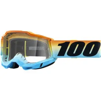 100% Accuri 2 Adult Goggles - Sunset - Clear Lens | Elite Protection & Performance For Motocross Racing & Mtb 1