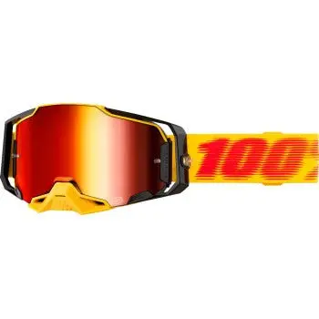 100% Armega Goggle - Tetsu - Red Mirror Lens (50005-00042) Motocross / Mtb 1