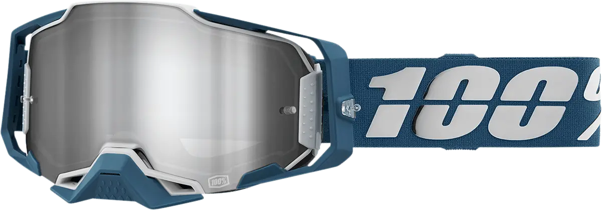 100% Armega Goggles - Albar - Flash Silver 50005-00005 1