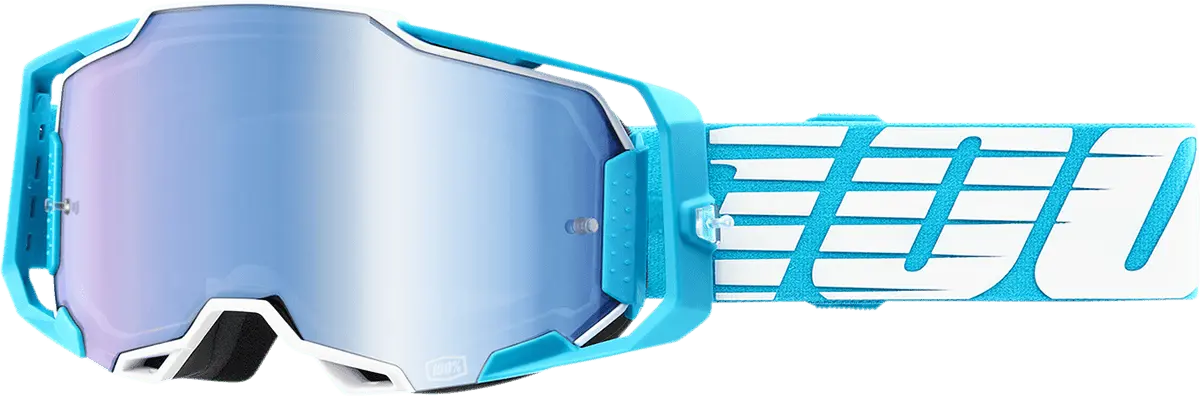 100% Armega Goggles - Oversized Sky - Blue Mirror 50005-00010 1