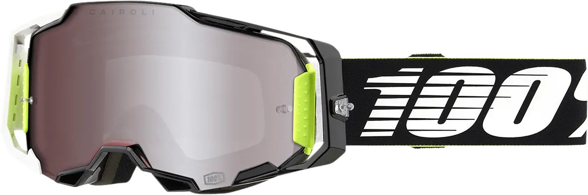 100% Armega Goggles - Racr - Hiper Silver Mirror 50003-00007 1