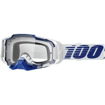 100% Armega Motocross Goggles - 50004-00031 - Blue - Clear 1
