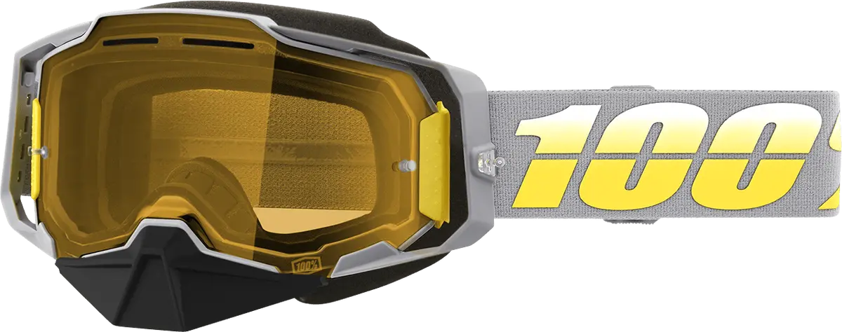 100% Armega Snow Goggles - Complex - Yellow 50007-00005 1