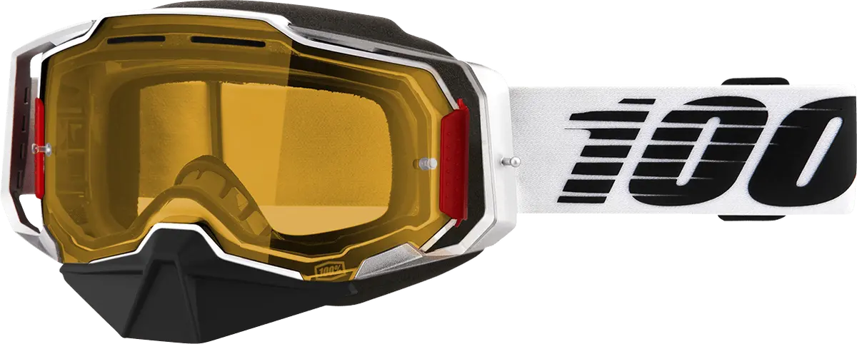 100% Armega Snow Goggles - Lightsaber - Yellow 50007-00002 1