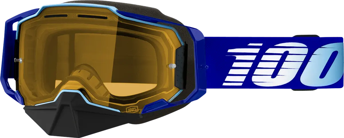 100% Armega Snow Goggles - Royal Yellow - Part Number 50007-00004 1