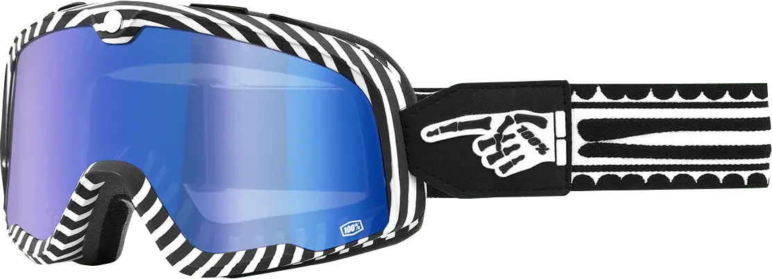 100% Barstow Goggles - Death Spray - Blue Mirror - Part Number 50000-00002 1