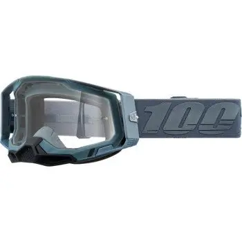 100% Racecraft 2 Goggles - Battleship - Clear Lens Motocross Mx Atv Dirt Bike - 50009-00017 1