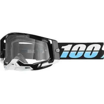 100% Racecraft 2 Goggles - Clear | Clear Vision | Maximum Grip | Ride Fearlessly 1