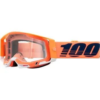 100% Racecraft 2 Goggles Coral Clear Lens Motocross Mx Atv Dirt Bike 50009-00018 2