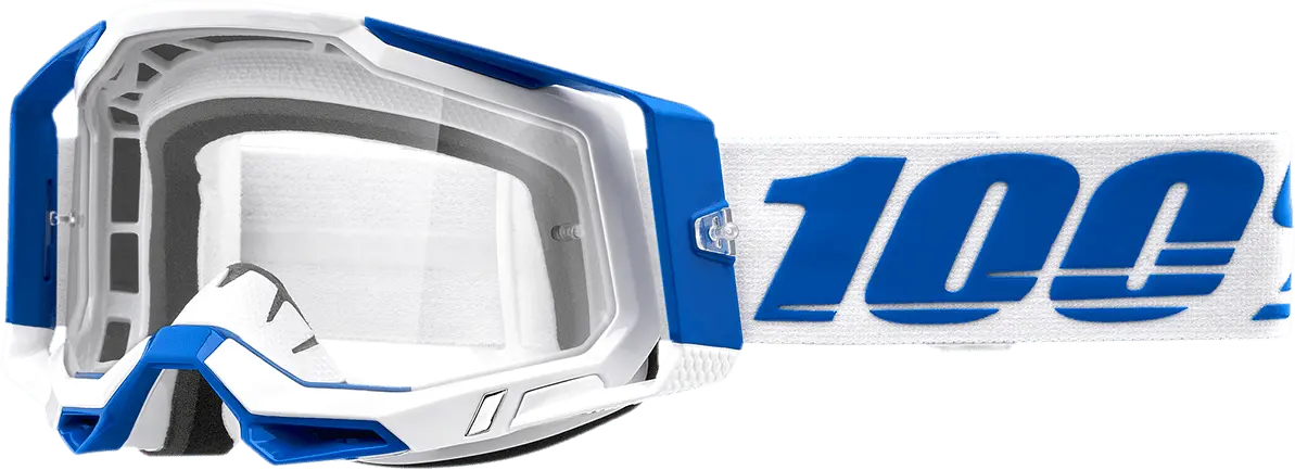 100% Racecraft 2 Goggles - Isola - Clear - Part Number 50009-00005 1