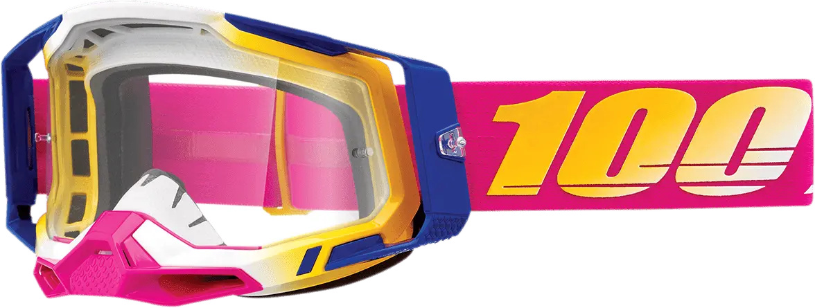 100% Racecraft 2 Goggles - Mission - Clear - Part Number 50009-00012 1