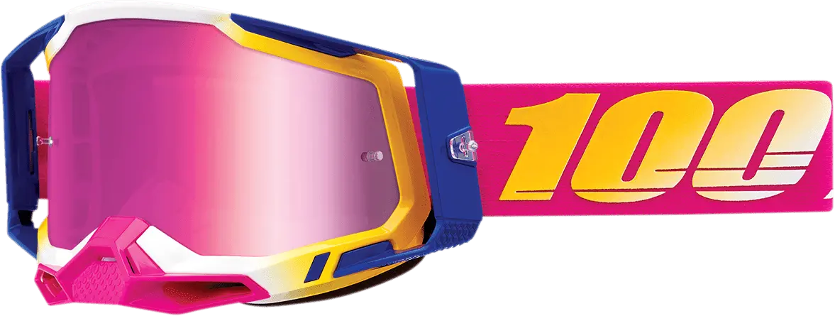 100% Racecraft 2 Goggles - Mission - Pink Mirror 50010-00012 1