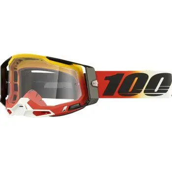 100% Racecraft 2 Goggles - Ogusto - Clear - 50009-00024 - Motocross Mx 1