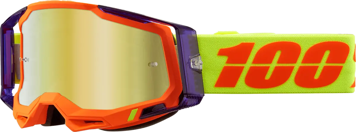 100% Racecraft 2 Goggles - Panam - Gold Mirror 50010-00021 1