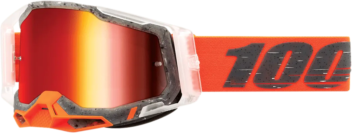 100% Racecraft 2 Goggles - Schrute - Red Mirror 50010-00014 1