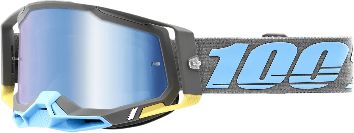 100% Racecraft 2 Goggles - Trinidad - Blue Mirror - Part Number 50010-00008 1