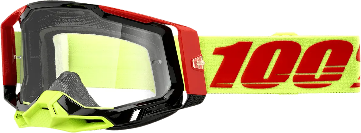 100% Racecraft 2 Goggles - Wiz - Clear 50009-00010 1