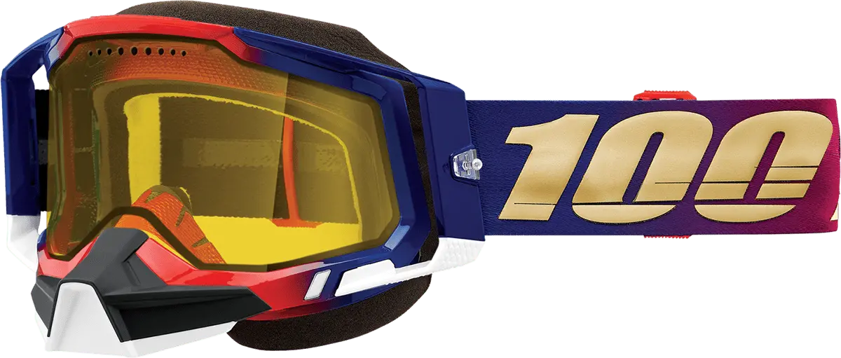 100% Racecraft 2 Snow Goggles - United - Yellow 50011-00006 1