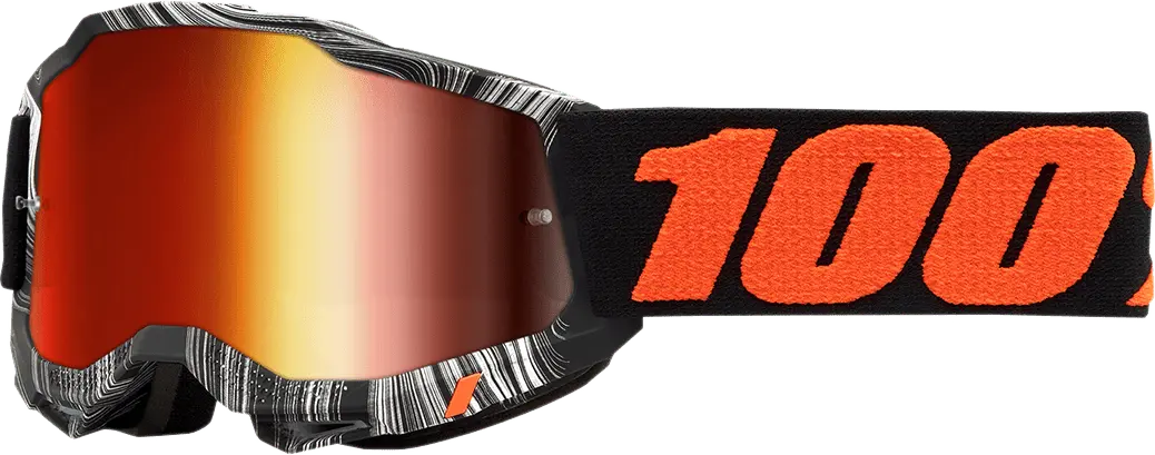 100% Youth Accuri 2 Goggles - Geospace - Red Mirror 50025-00004 1
