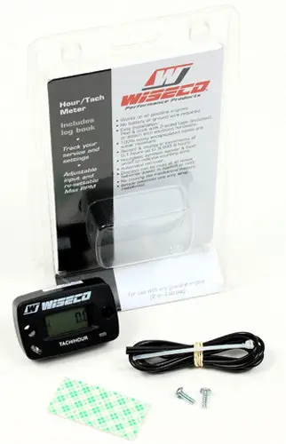 Wiseco W8061 Universal 2-Stroke & 4-Stroke Engine Hour Meter/Tach 1