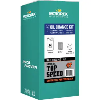 Motorex 311244 Oil Change Kit 10W-40 2020-2023 Yamaha Yz450f Yz450fx 1