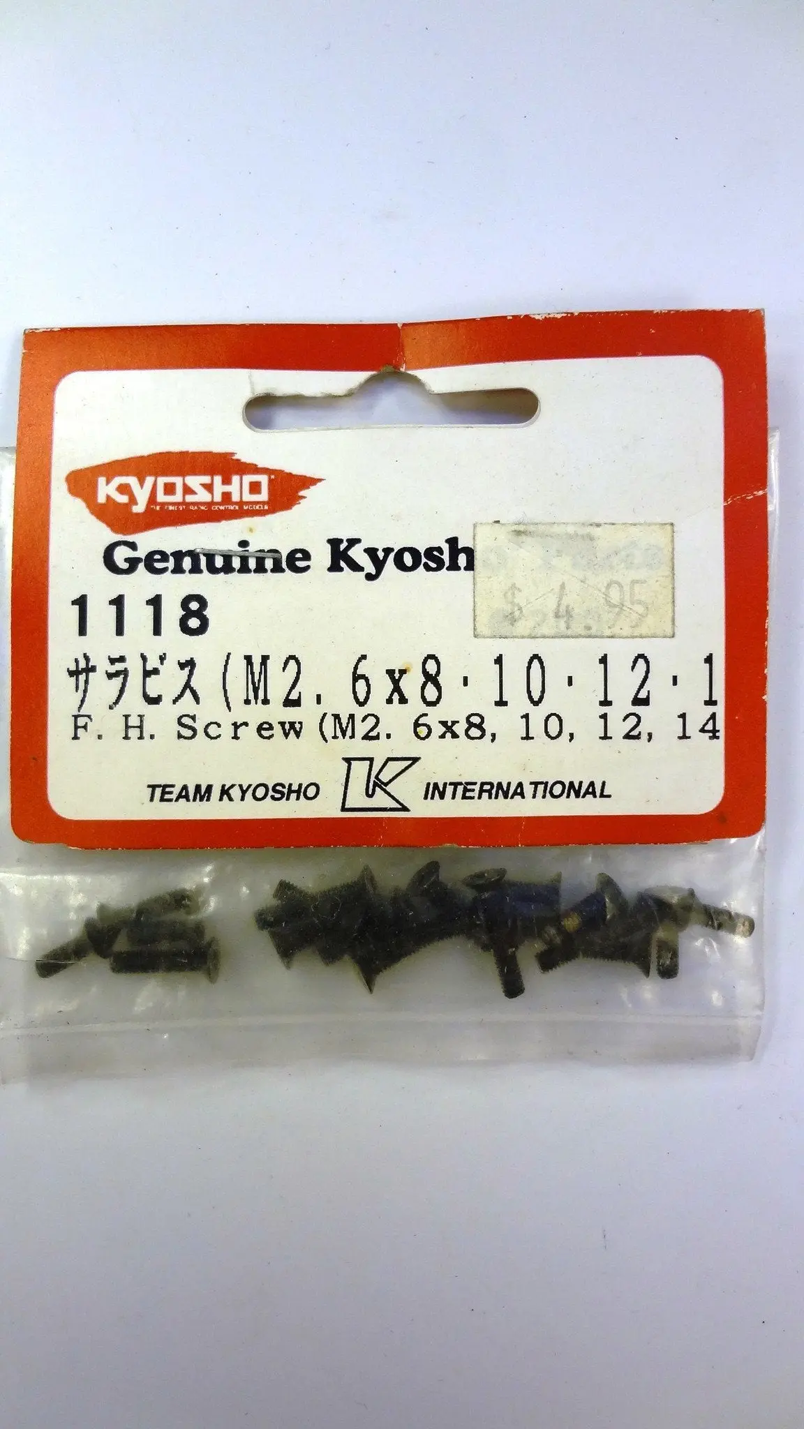F.H. Screws (M2. 6X8, 10, 12, 14) 1