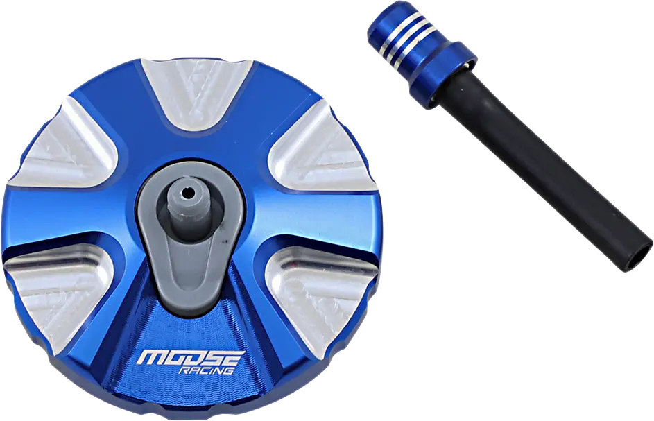 Moose Offroad T03-5111L Aluminum Gas Cap For Husqvarna - Durable Blue Fitment 1