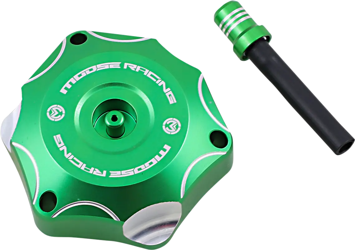 Moose Offroad Kawasaki T03-2116Gn Aluminum Gas Cap - Durable Green Fitment 1