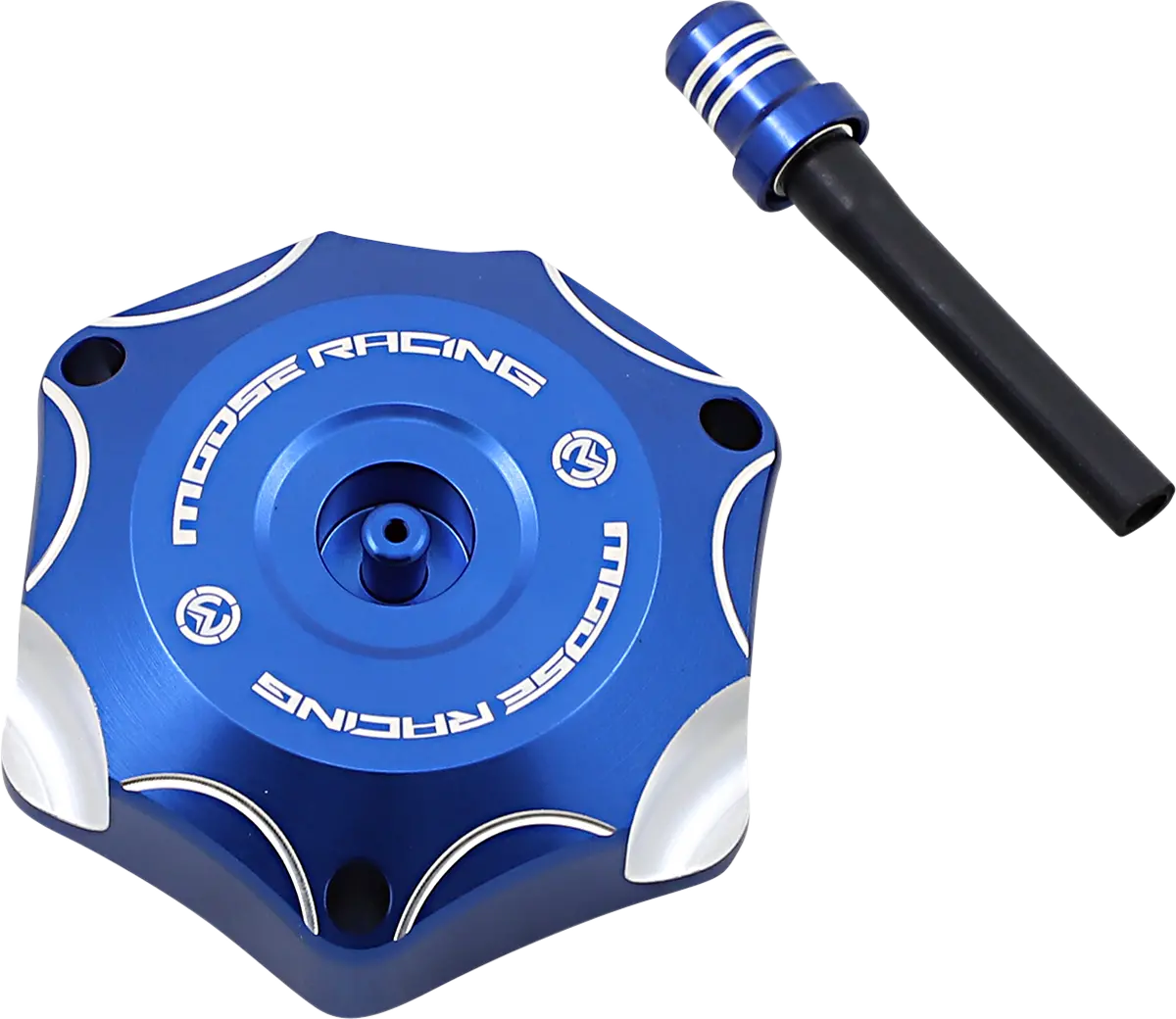 Moose Offroad T03-4131L Aluminum Gas Cap For Yamaha - Durable Blue Fitment 1