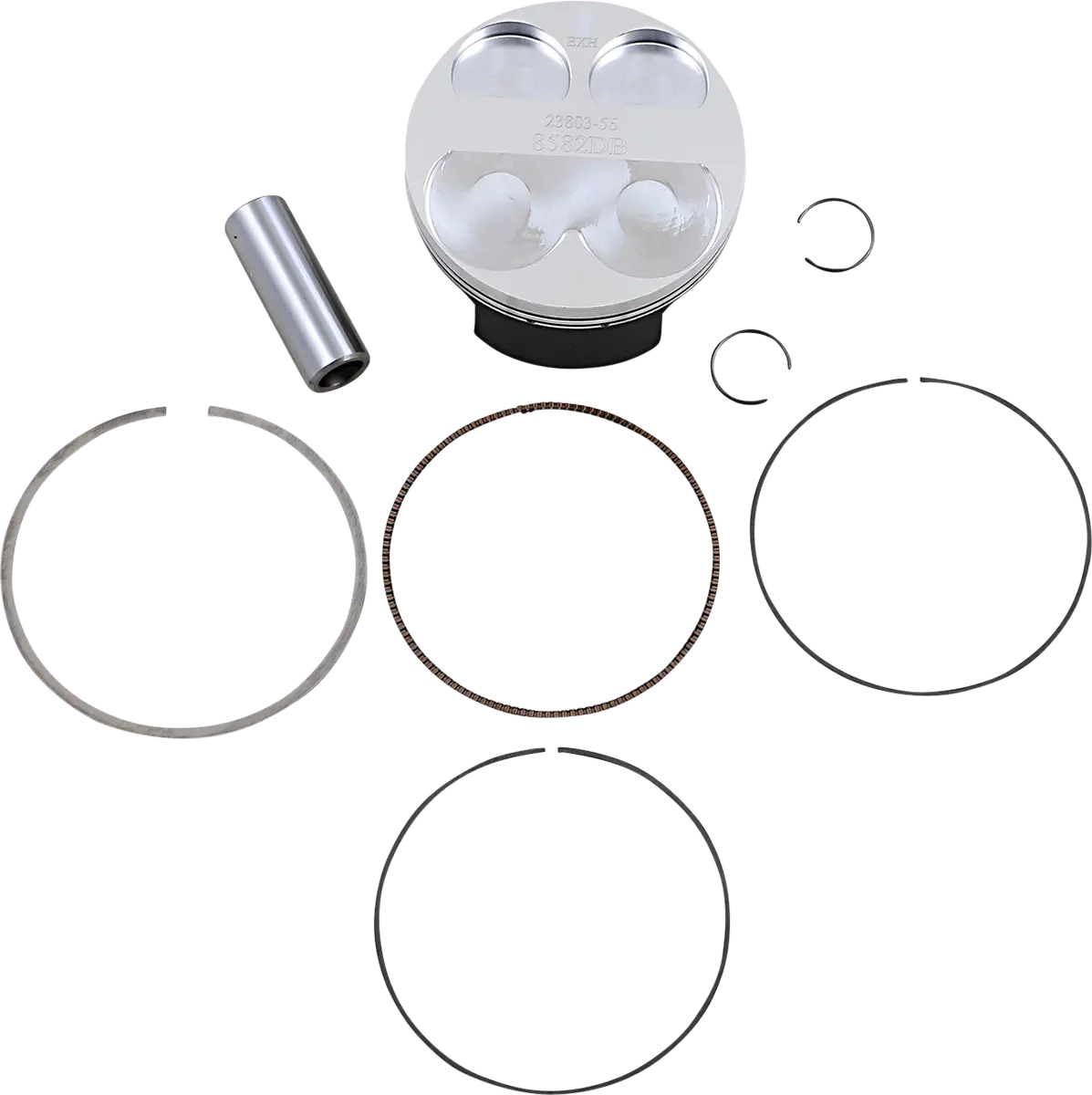 Wossner 8582Db Piston Kit - 76.97 Mm For Kawasaki & Suzuki Motorcycles (2000-2023) 1