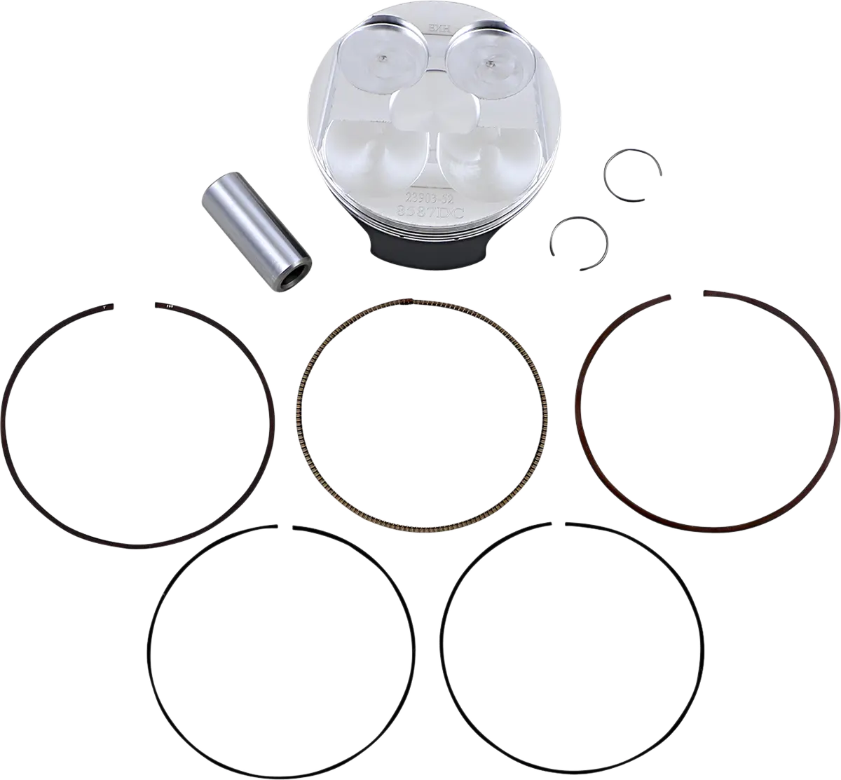 Wossner 8587Dc Piston Kit - 77.97 Mm For Honda Engines 2000-2023 1