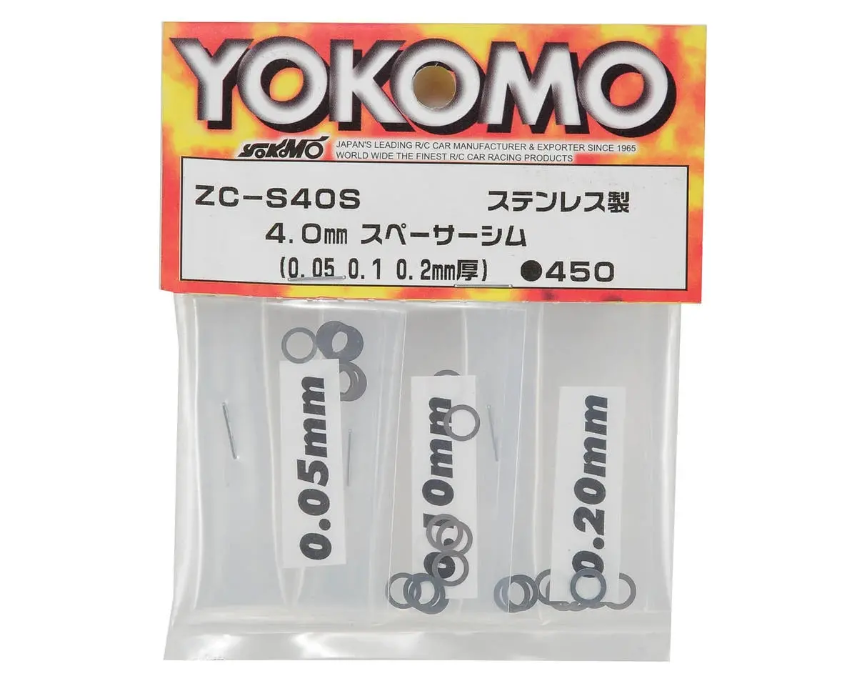 Yokzc-S40sa Yokomo 4Mm Spacer Shim Set 1