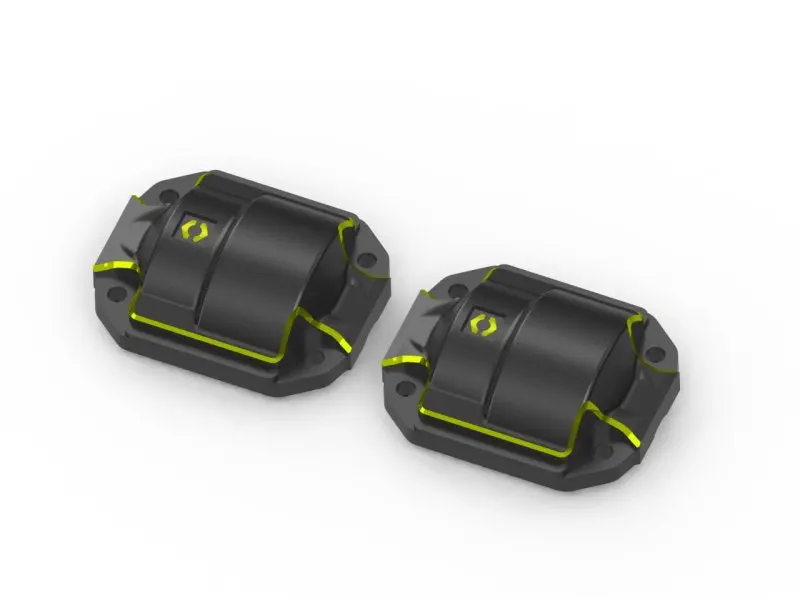 Hpi Racing Brass Diff Cover (Black / 2Pcs), For Venture18 1