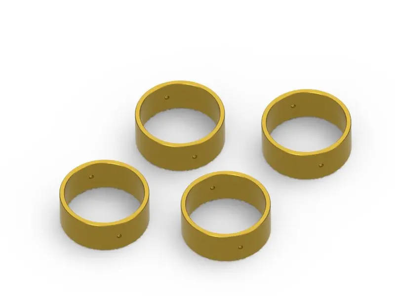 Hpi Racing Wheel Weight Set (Brass / 4Pcs), For Venture18 1
