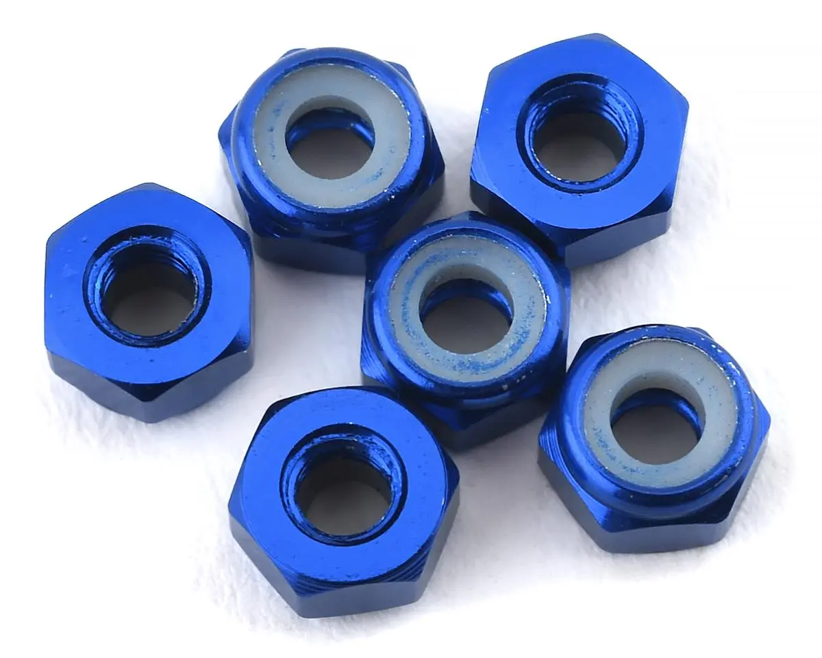 175Rc Lightweight Aluminum M3 Lock Nuts (Choose Color) (6) 1