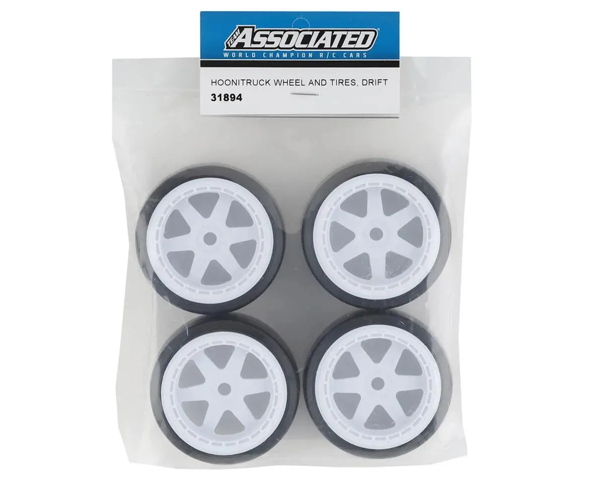 Asc31894 Team Associated Hoonitruck Pre-Mounted Drift Tires & Wheels (4) W/12Mm Hex 1