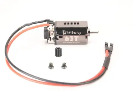 Pn Racing 63 Turn High Speed Ball Bearing 180 Motor (For Traxxas Trx-4M) (With Machine Cut Delrin Pinion & Screws) 1