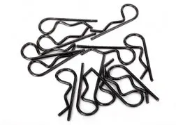 Body Clips, Black (12) (Standard Size) - 1834A 1