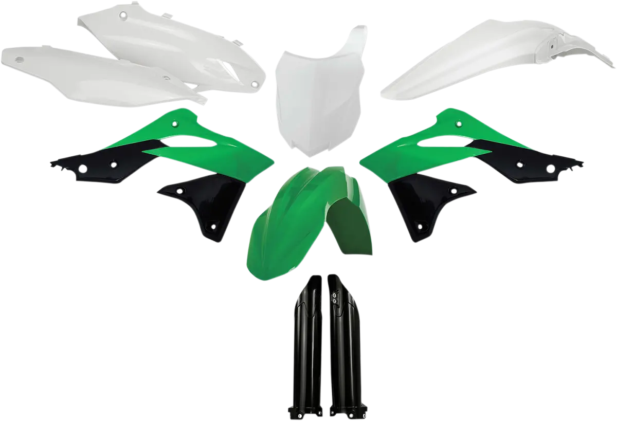 Acerbis 2314184584 Plastic Kit Oem Green 2014-2016 Kawasaki Kx250f 1