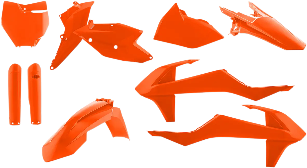 Acerbis 2421065226 Plastic Kit Oem Orange 2016-2018 Ktm Sx Xc 1