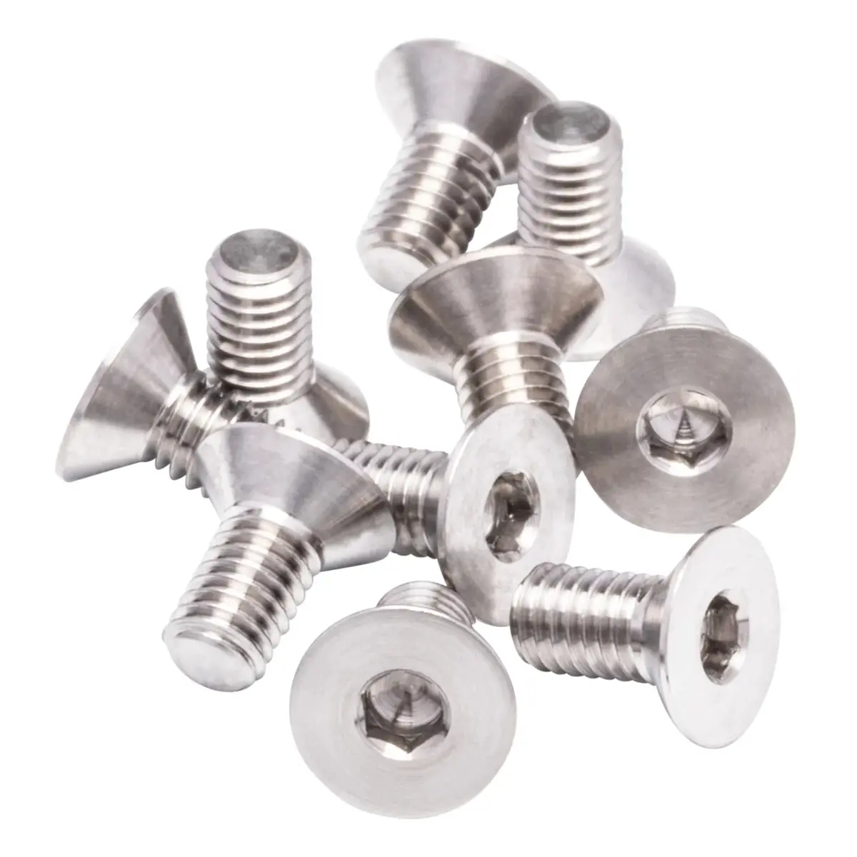 1Up Racing Pro Duty Titanium Screws -Flat Head- M3x6 (10Pcs) 1