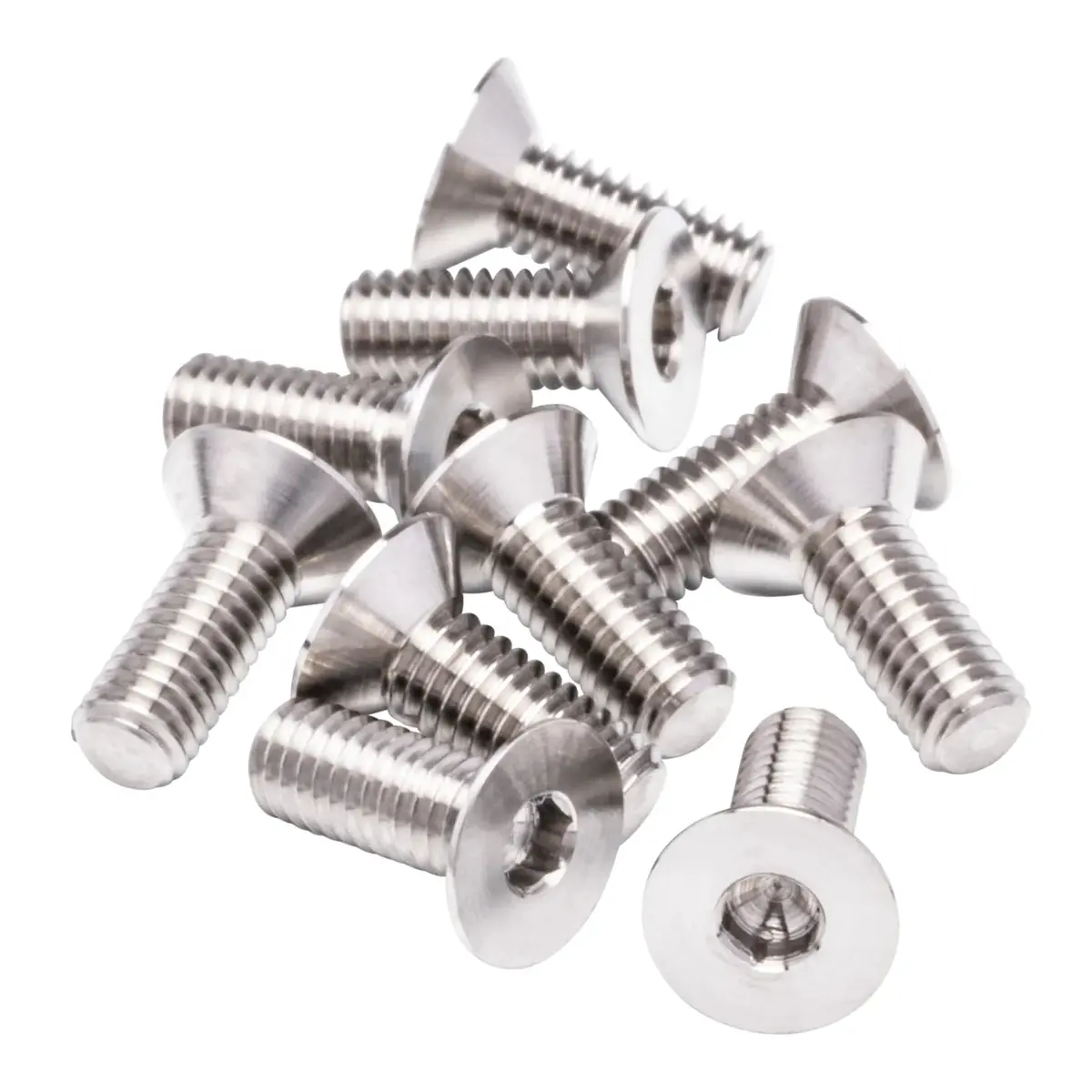 1Up Racing Pro Duty Titanium Screws -Flat Head- M3x8 (10Pcs) 1