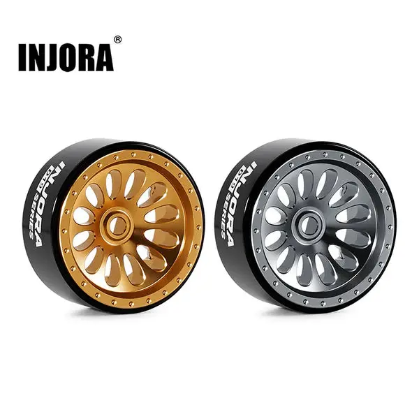Injora 0.7" D19 Ripple Aluminum Wheels For 1/30 Scx30 (Choose Color) 1