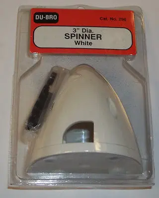 Dubro 3" Spinner White #296 1