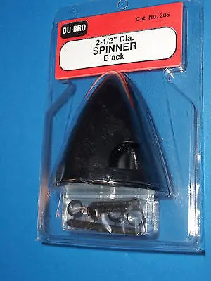 Dubro 2-1/2" Spinner Black #285 1