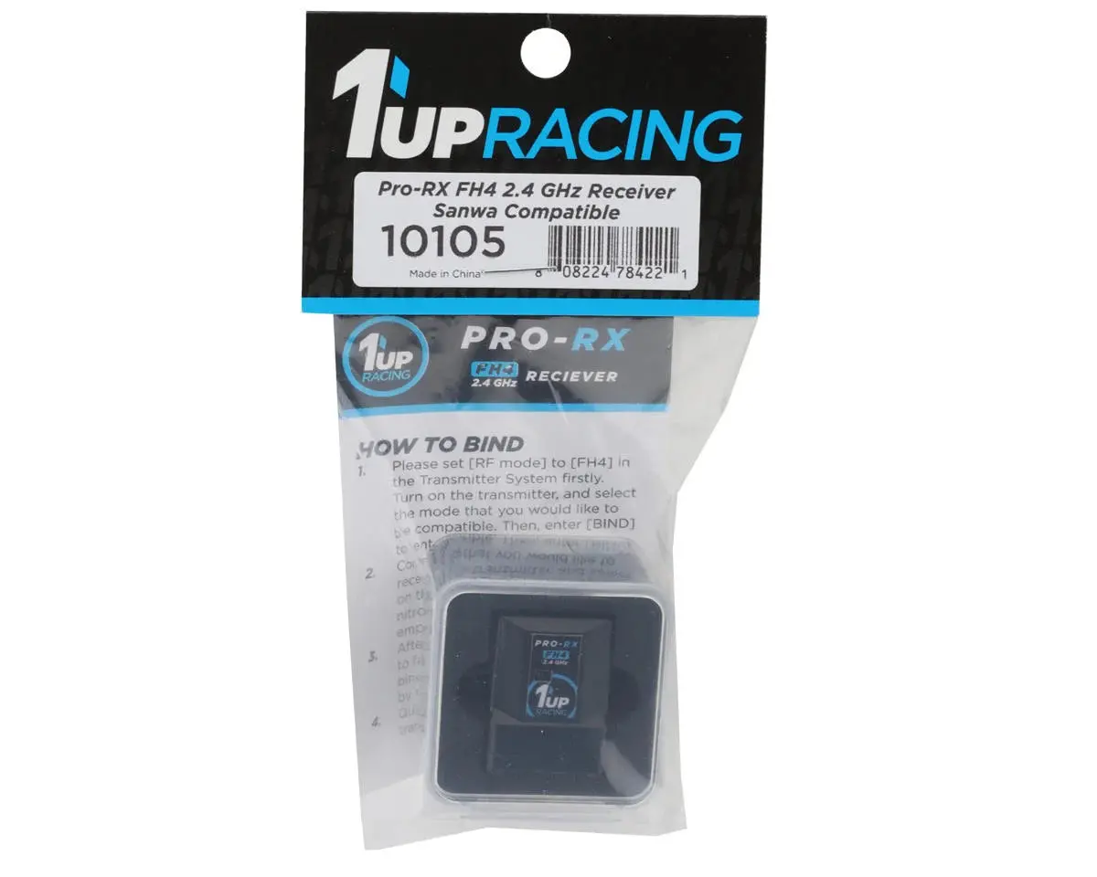 1Up Racing 4-Channel Sanwa Fh4 Antenna-Free 2.4Ghz Receiver 2