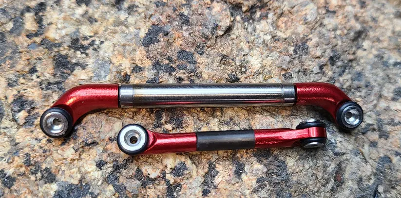 3Flow9 V2.1 Rolling Steel Steering Link - Fits(Metal) +5 Meus Iso Scx24 Axles (Choose Color) 5